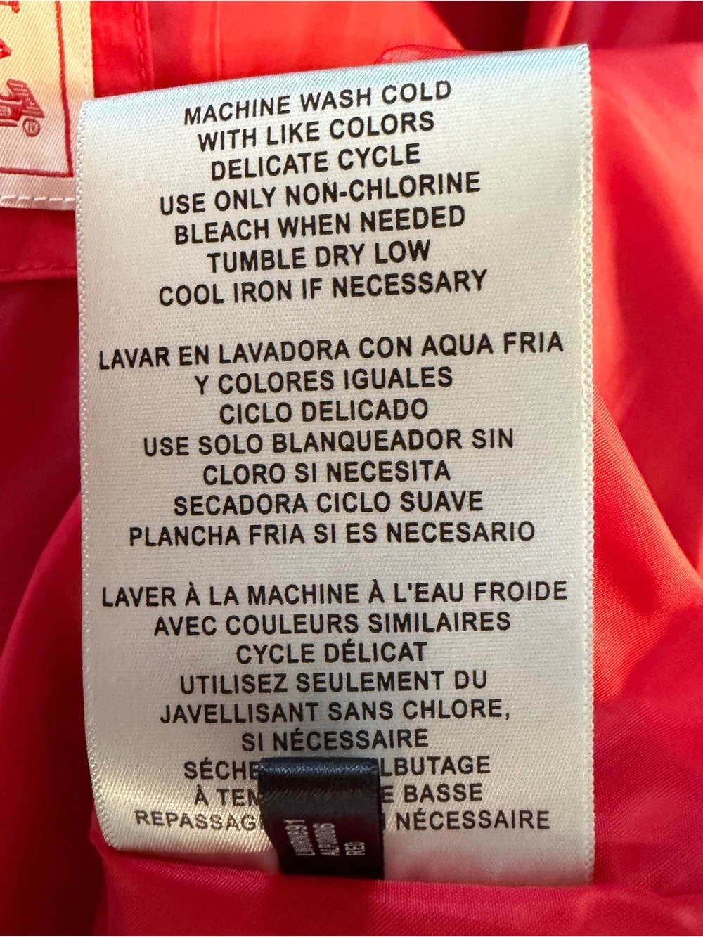 Levi's Red Bomber Jacket with White Trim Size Small
